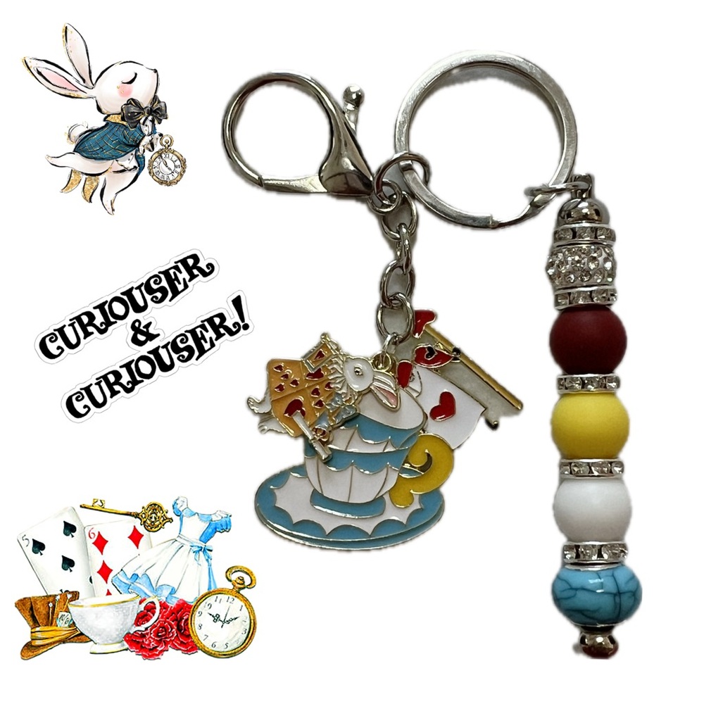 Wonderland Themed Keychain
